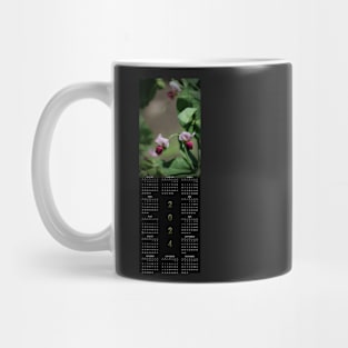 Sweet Pea Blossoms • 2024 Year-at-a-glance Calendar Mug